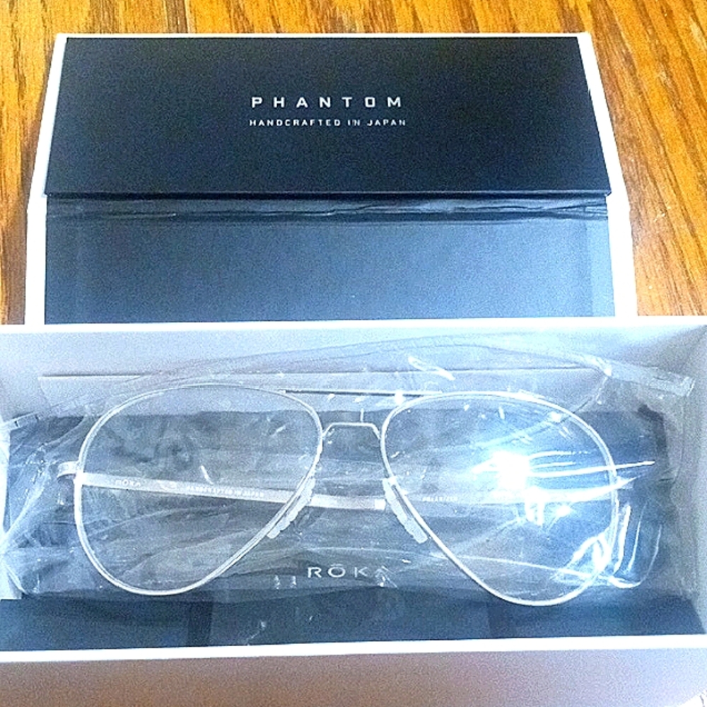 ROKA PHANTOM AVIATOR  POLORIZED TITANIUM GLASSES